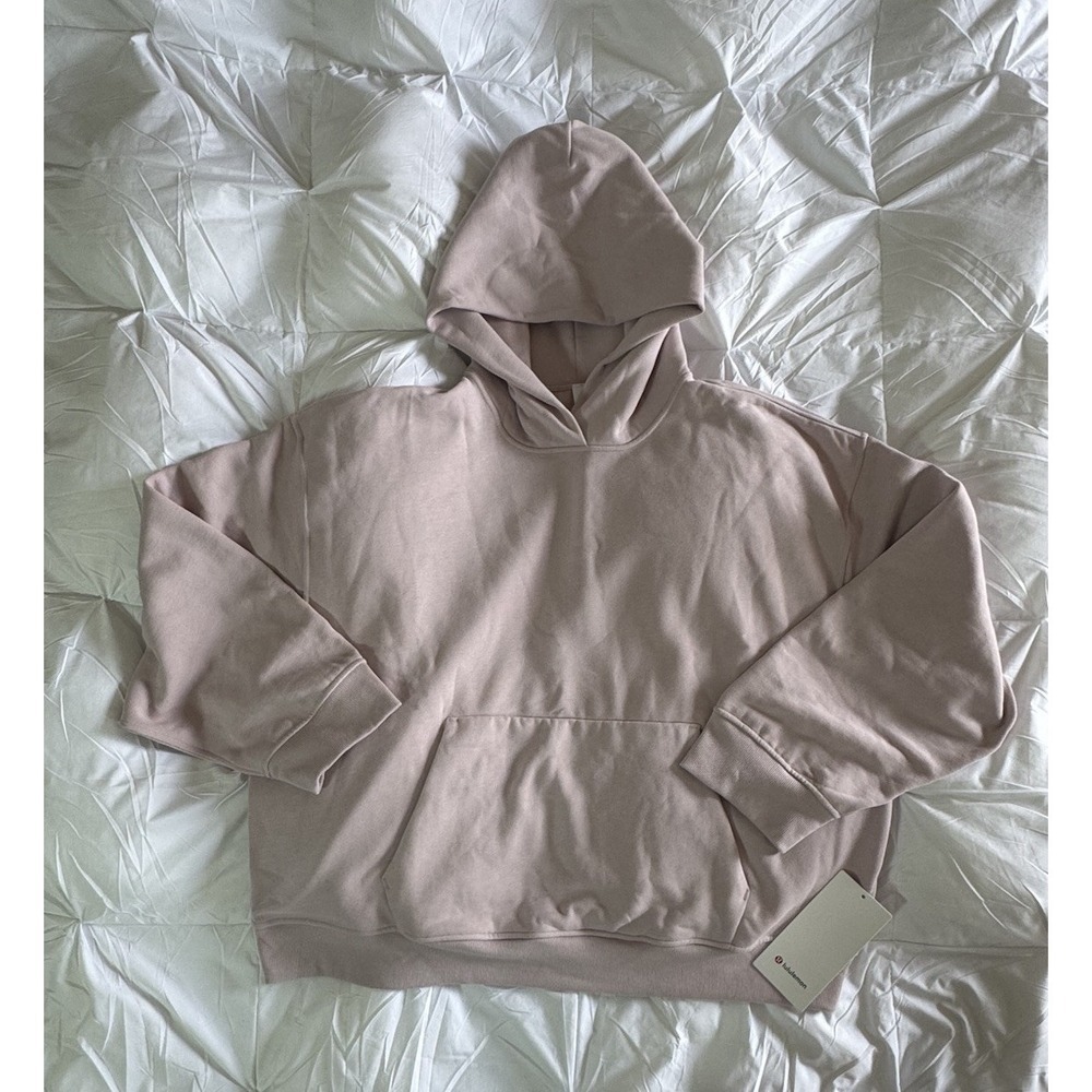 New Lululemon W Steady State Oversized Hoodie Size XL Pink Fleece Soldout
